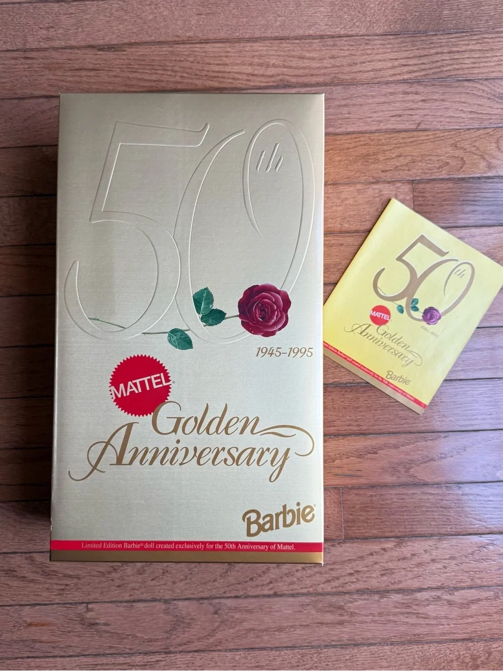1995 Mattel Golden Anniversary Porcelain Barbie NRFB Original Shipper